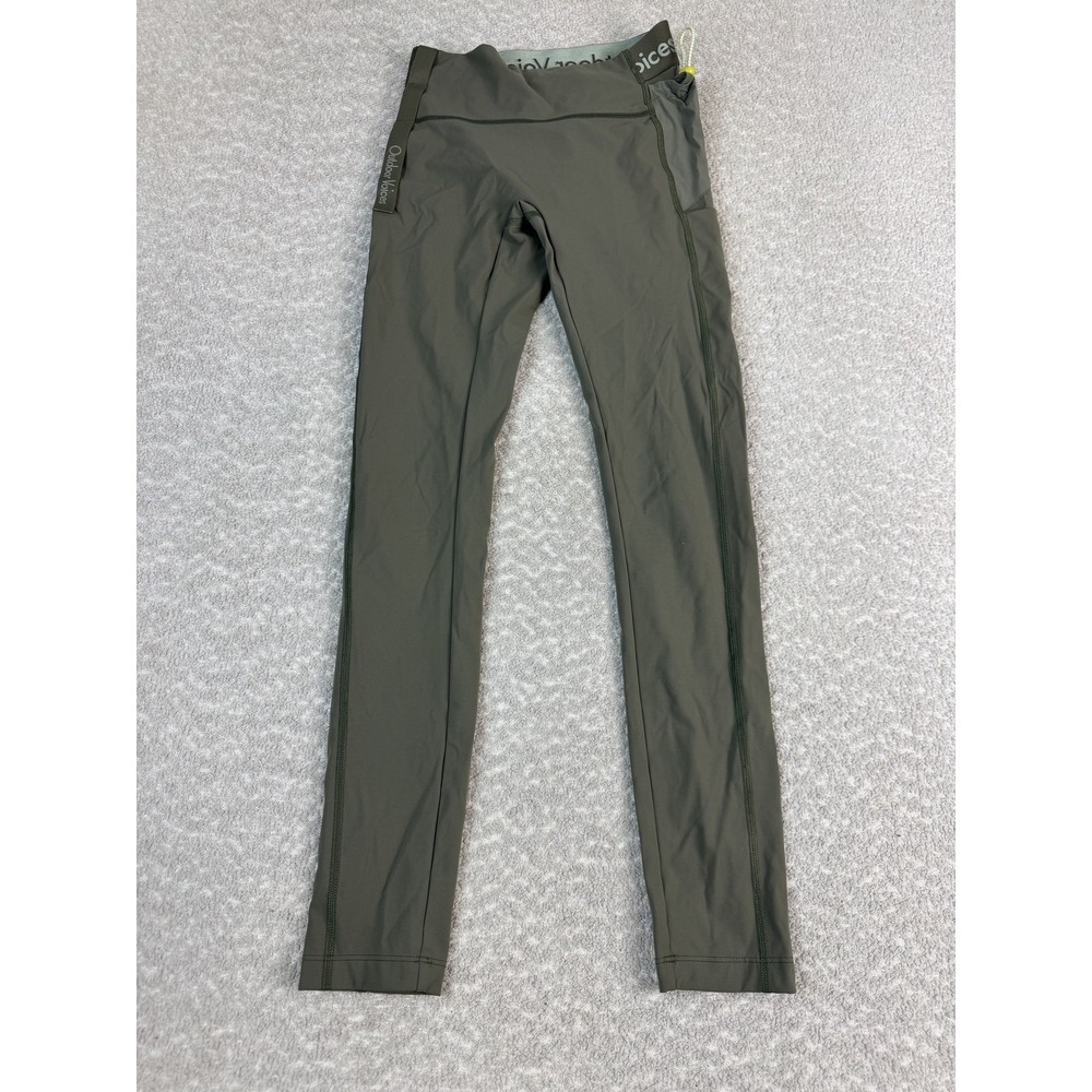 Outdoor Voices Leggings Womens XS Green High Rise Ankle Pocket Athletic Yoga